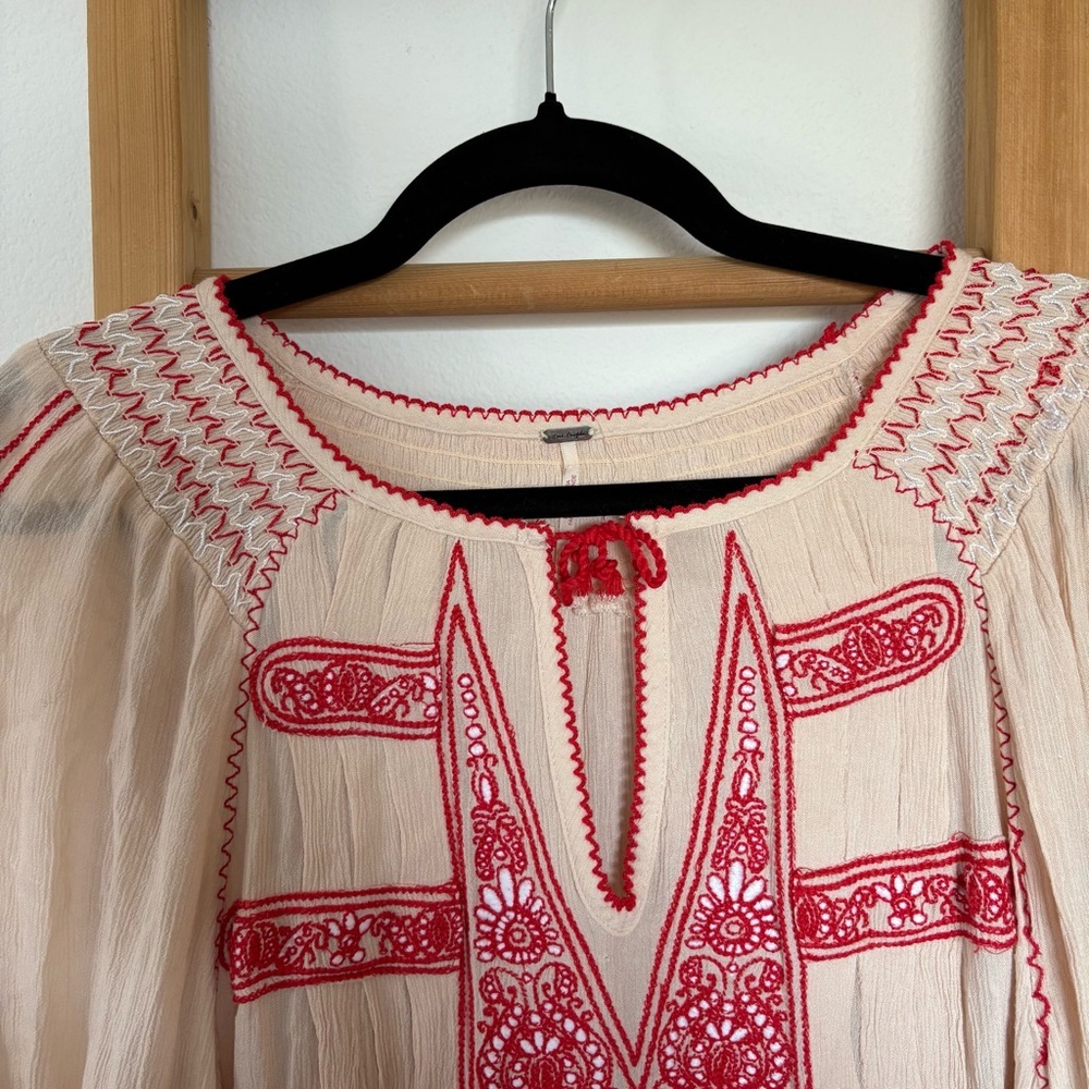 Free People Wind Willow Mini Peasant Dress - Picture 10 of 11
